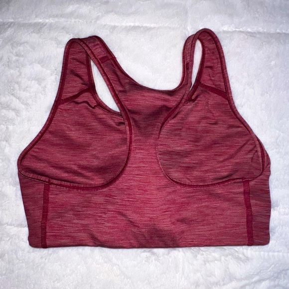 Nike Women’s Small Sports Bra Burgundy Fleck Padded Thick Material Used-New Cond - Picture 3 of 6